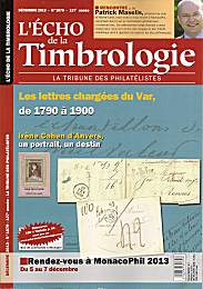 cliquez ici pour plus d'informations sur l'Echo de la Timbrologie