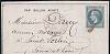 20c LAURE sur dépêche-Ballon No 26 frappée du cachet à date du 27 janvier 1871 à destination de la SAONE ET LOIRE. Arrivée le 3 février