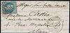 20c LAURE Oblitéré   Losange Grands Chiffres 4290 sur   lettre frappée du cachet   à date de VINCENNES   du 17 octobre 1870   à destination d Alger.   Au verso, transit de PARIS 6 (60)   du 17 et arrivée du 27 octobre 70.