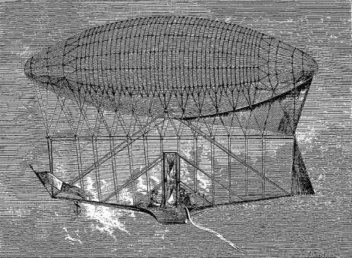 Le ballon de M. Dupuy de Lôme, 1er projet d'octobre 1870