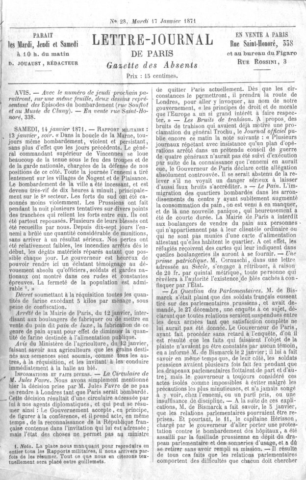 Gazette des absents numéro 28