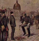 Le Capitaine Dreyfus rétrogradé