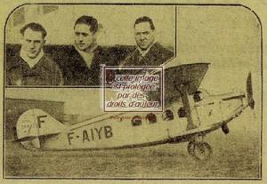 L'Avion du Dragon d'Annam qui s'est écrasé sur le sol à 400m de la gare de Bondy