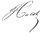 Signature d'Anatole Hulot