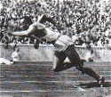 Jesse Owens<br>médaillé aux JO de Berlin en 1936