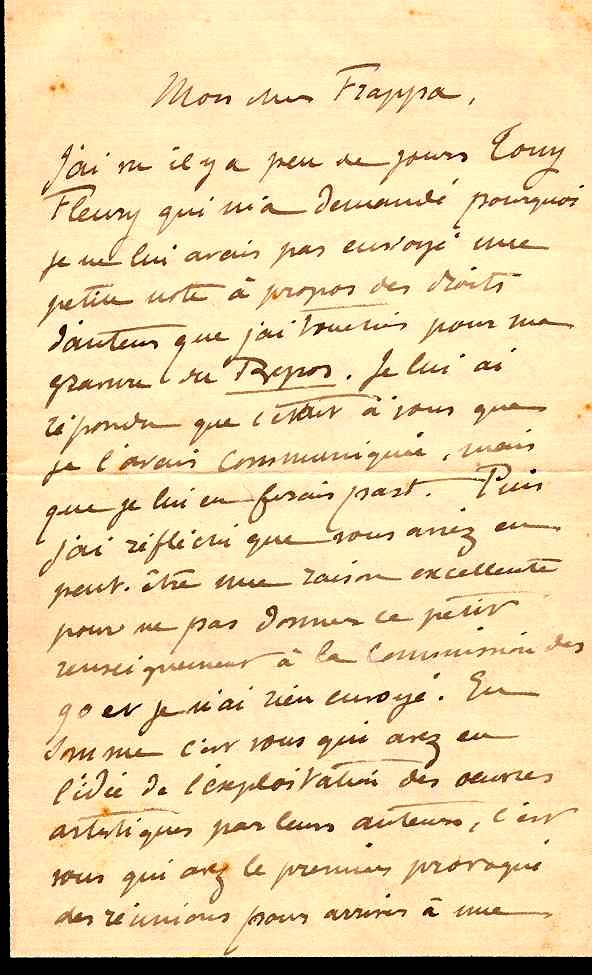 lettre de Luc-Olivier Merson, recto