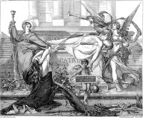 Luc-Olivier Merson : Le Sacrifice à la Patrie (1875)