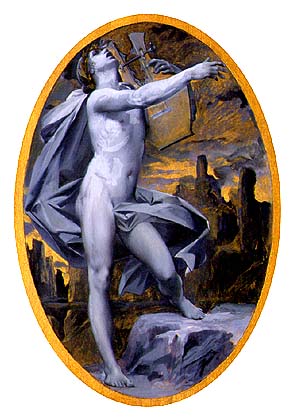 Luc-Olivier Merson : Orphée. gouache réalisée en 1889
