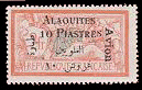 Alaouites : 10pi s 2 f merson rouge orange