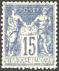 France : 5c bleu type Sage N sous U