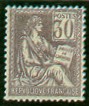 France : 30c violet Mouchon type I