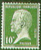 France : 10c vert type Pasteur
