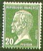 France : 20c vert type Pasteur