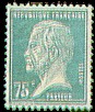 France : 75c bleu type Pasteur