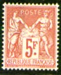France : 5f carmin type Sage Exposition philatélique  de Paris