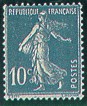 France : 10c outremer type semeuse camée