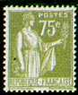 France : 75c vert-olive type Paix