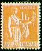 France : 1f orange type Paix