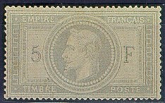 France : 5c gris-violet type Napoléon III